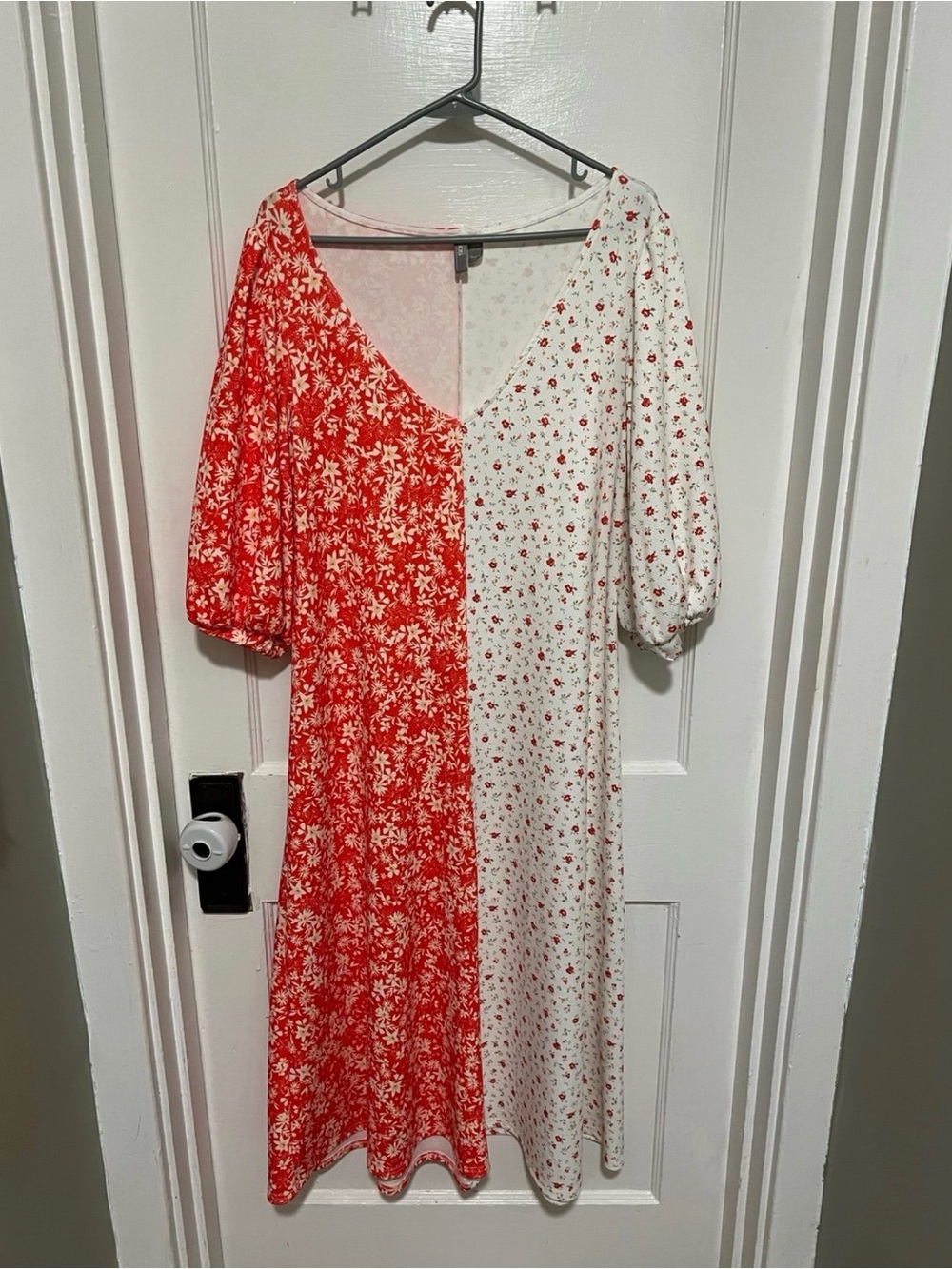 ASOS two tone midi dress